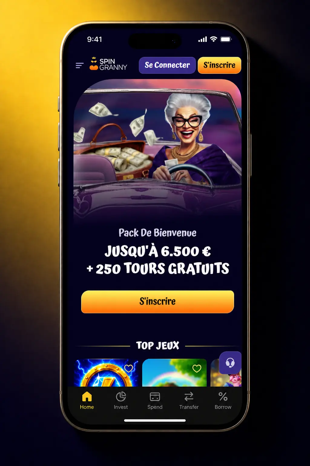Inscription sur Spingranny : Étape 2