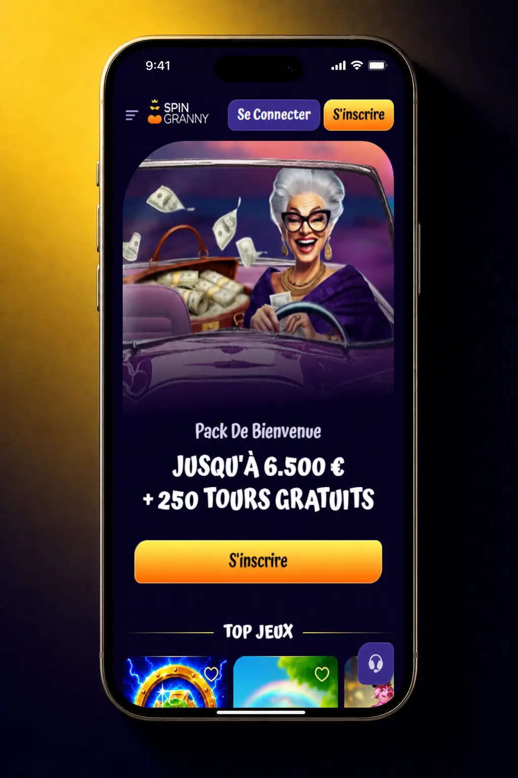 Inscription sur Spingranny : Étape 3