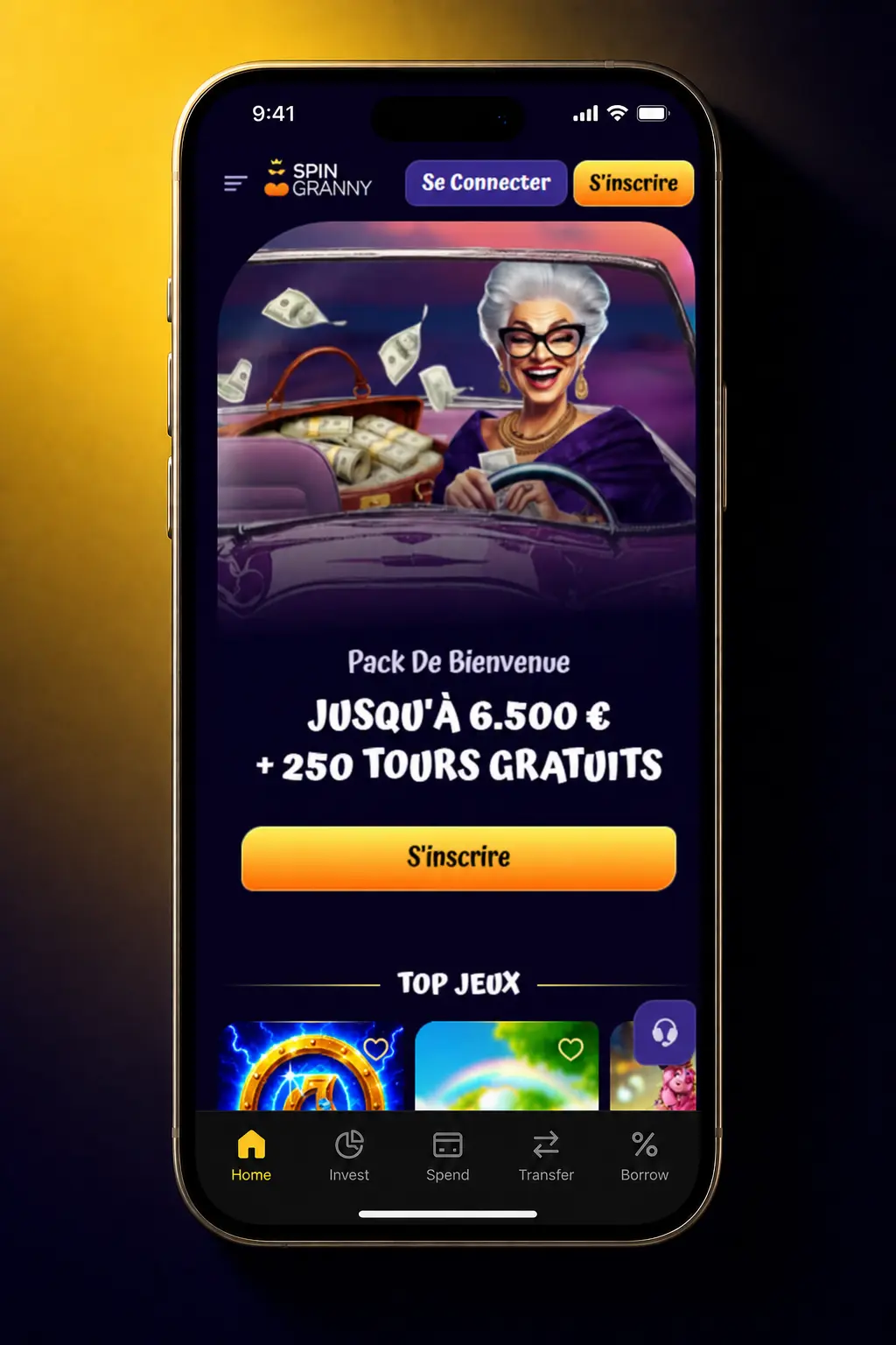Inscription sur Spingranny : Étape 5